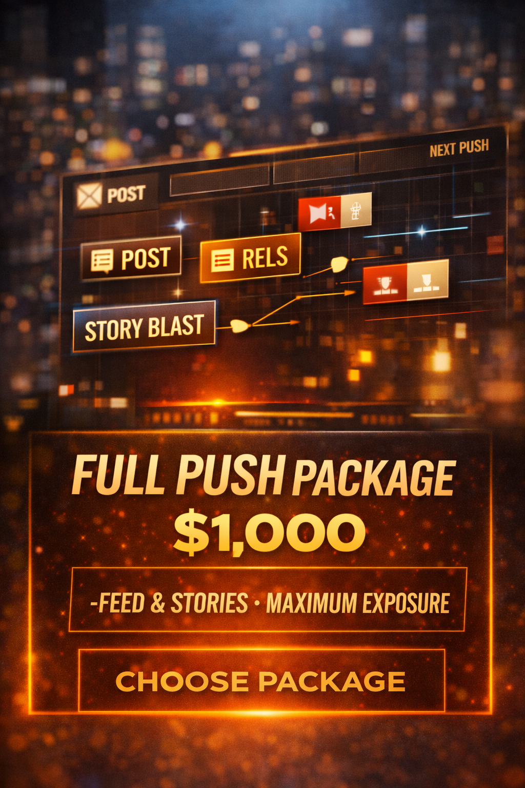 FULL PUSH PACKAGE — $1,000