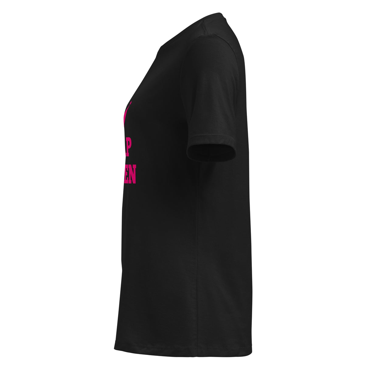 Plap Queen Relaxed T-Shirt in black, left view
