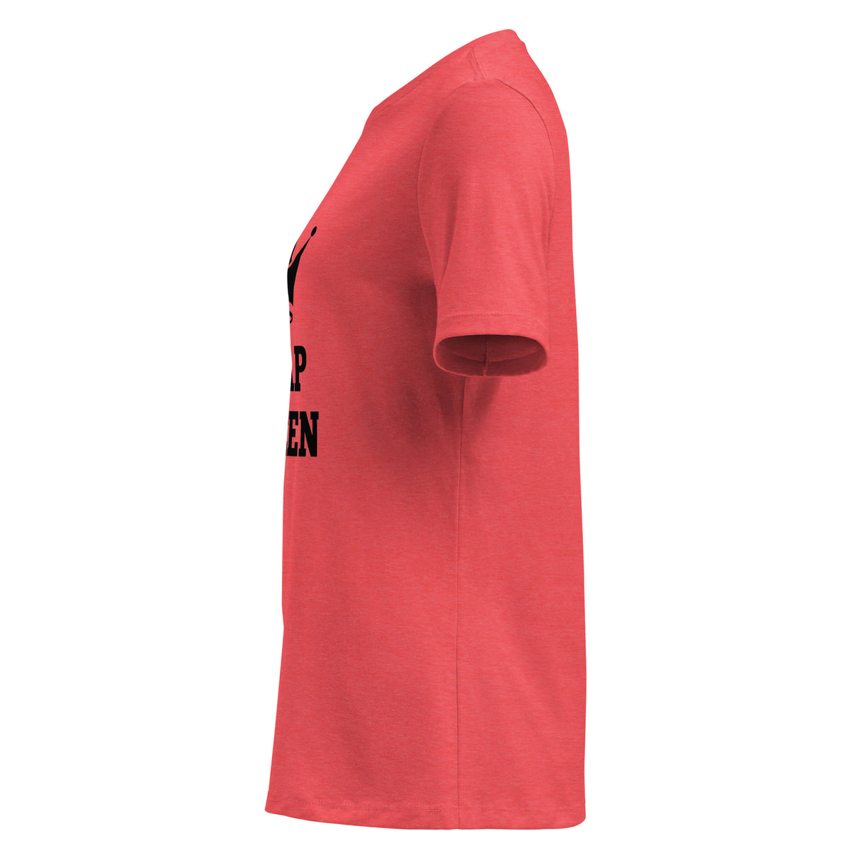 Plap Queen Relaxed T-Shirt in red, left view
