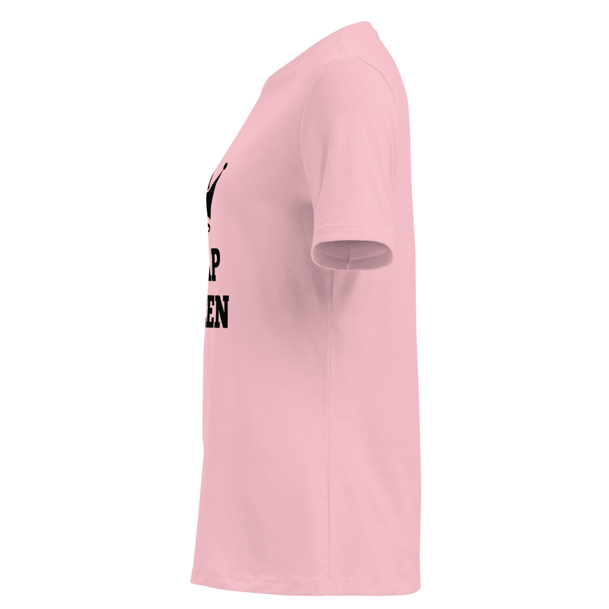 Plap Queen Relaxed T-Shirt in pink, left view