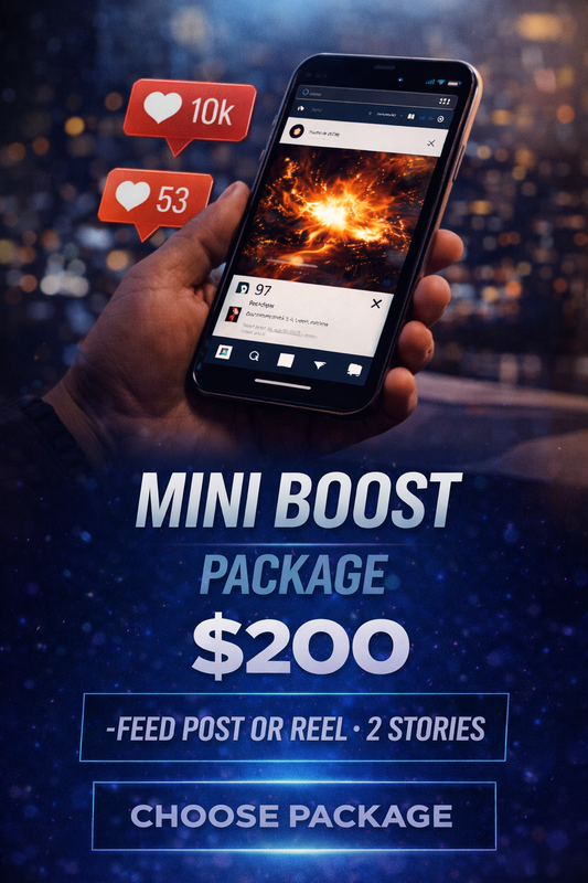 MINI BOOST PACKAGE — $200