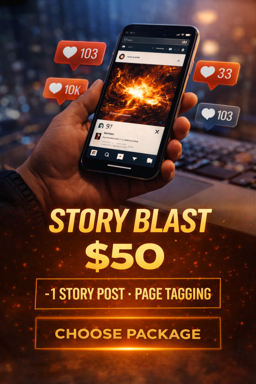 STORY BLAST — $50