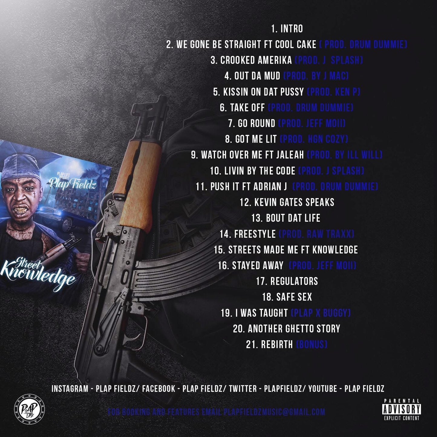Plap Fieldz - Street Knowledge Mixtape (Instant Download)